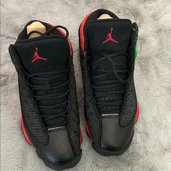 Nike Air Jordan 13 Black and Red Retro Sneakers - Picture 7 of 7